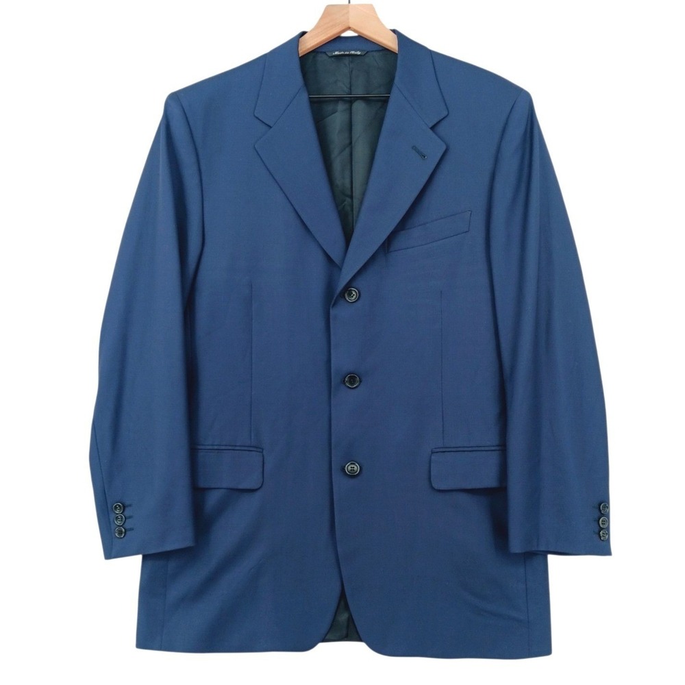 Canali Proposta Blazer Mens Blue 50L Wool Loro Piana Chest 42 Length 31.5 Italy